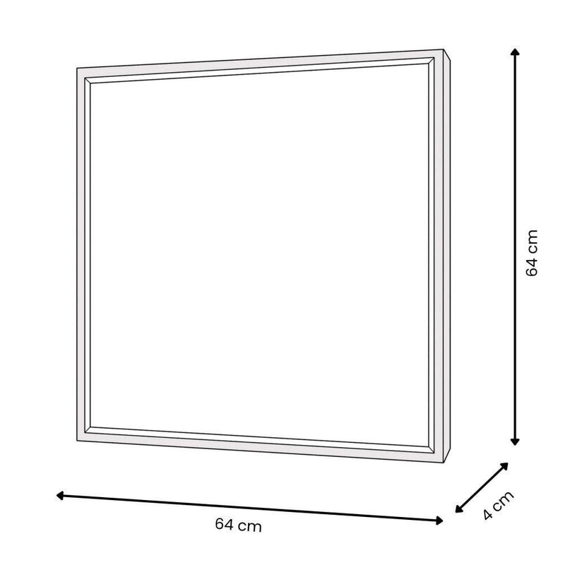 Abstraktes Gemälde auf Plexiglas quadratische Form. 64 x 64 cm - Designerobjekte.com