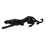 Designer Skulptur Panther. Skulptur aus gebrochenem Glas - Designerobjekte.com