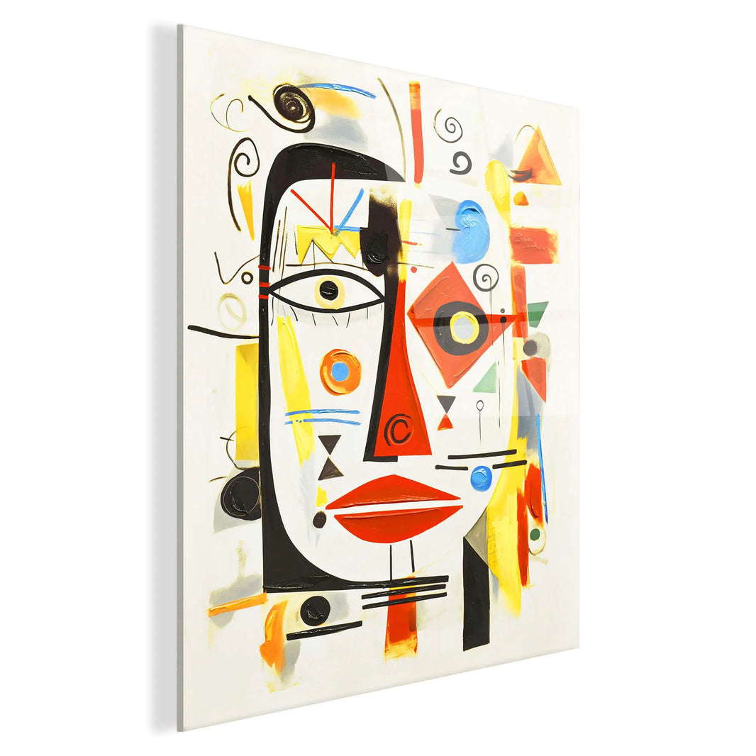 Hommage an Picasso 1 – Detailansicht des modernen Acrylkunstwerks aus Italien, das durch seine Klarheit und Langlebigkeit besticht.