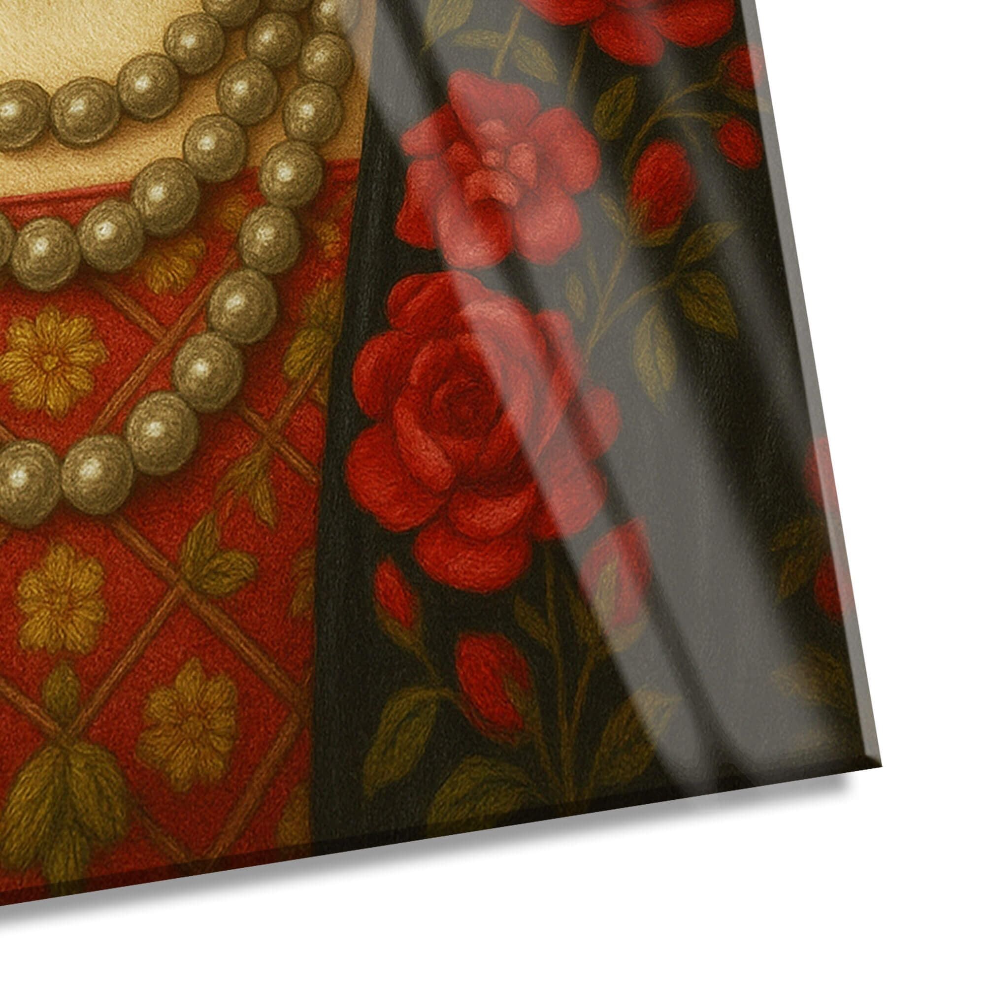 Acrylgemälde Frida Miau, gefertigt aus hochwertigem Methacrylat, ideal für Kunstliebhaber und Katzenfreunde.