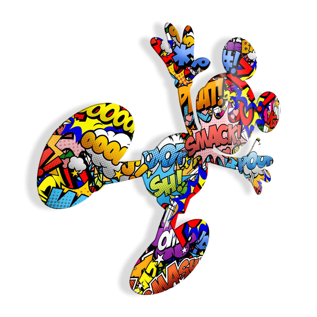 Detailansicht des Acrylbildes Splat: Modernes Pop Art Kunstwerk von Paolo & Edgar mit außergewöhnlichem Druck auf Methacrylat.