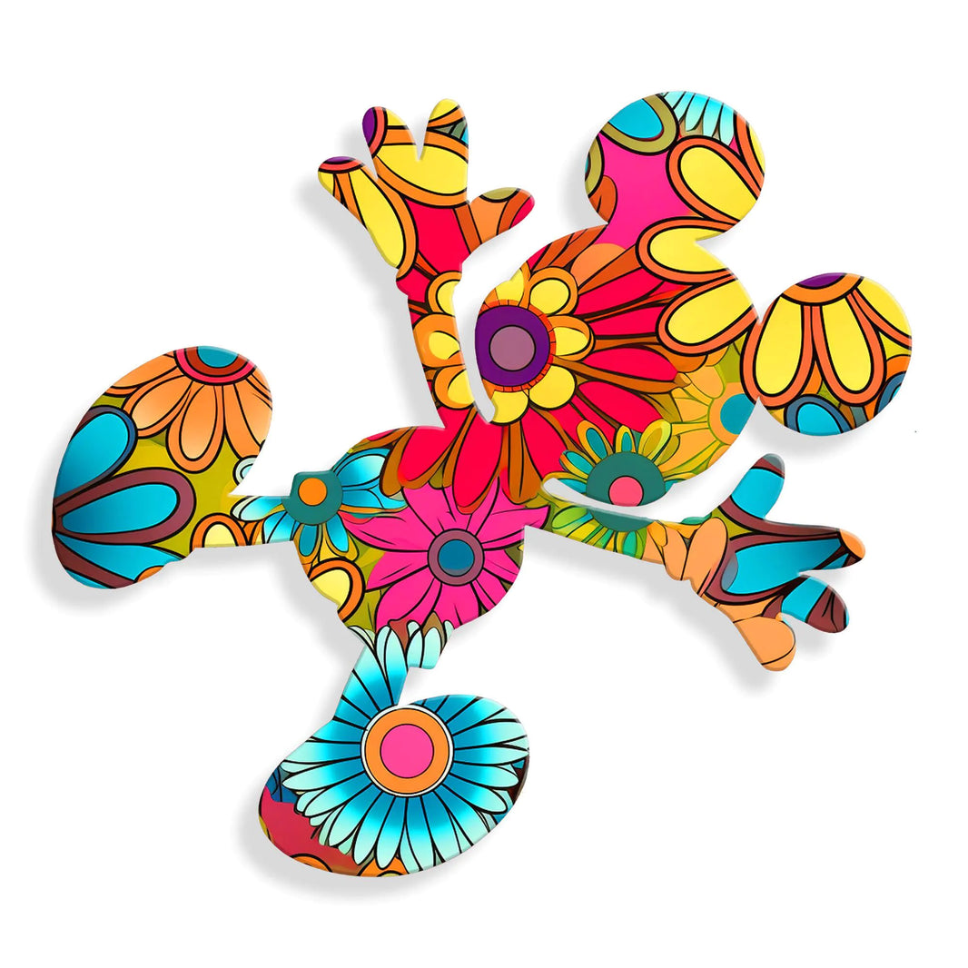 Moderne Acrylbild Splat Auf Blumen, kunstvolles Design aus hochwertigem Methacrylat, hergestellt in Italien, bringt Eleganz in jeden Raum.
