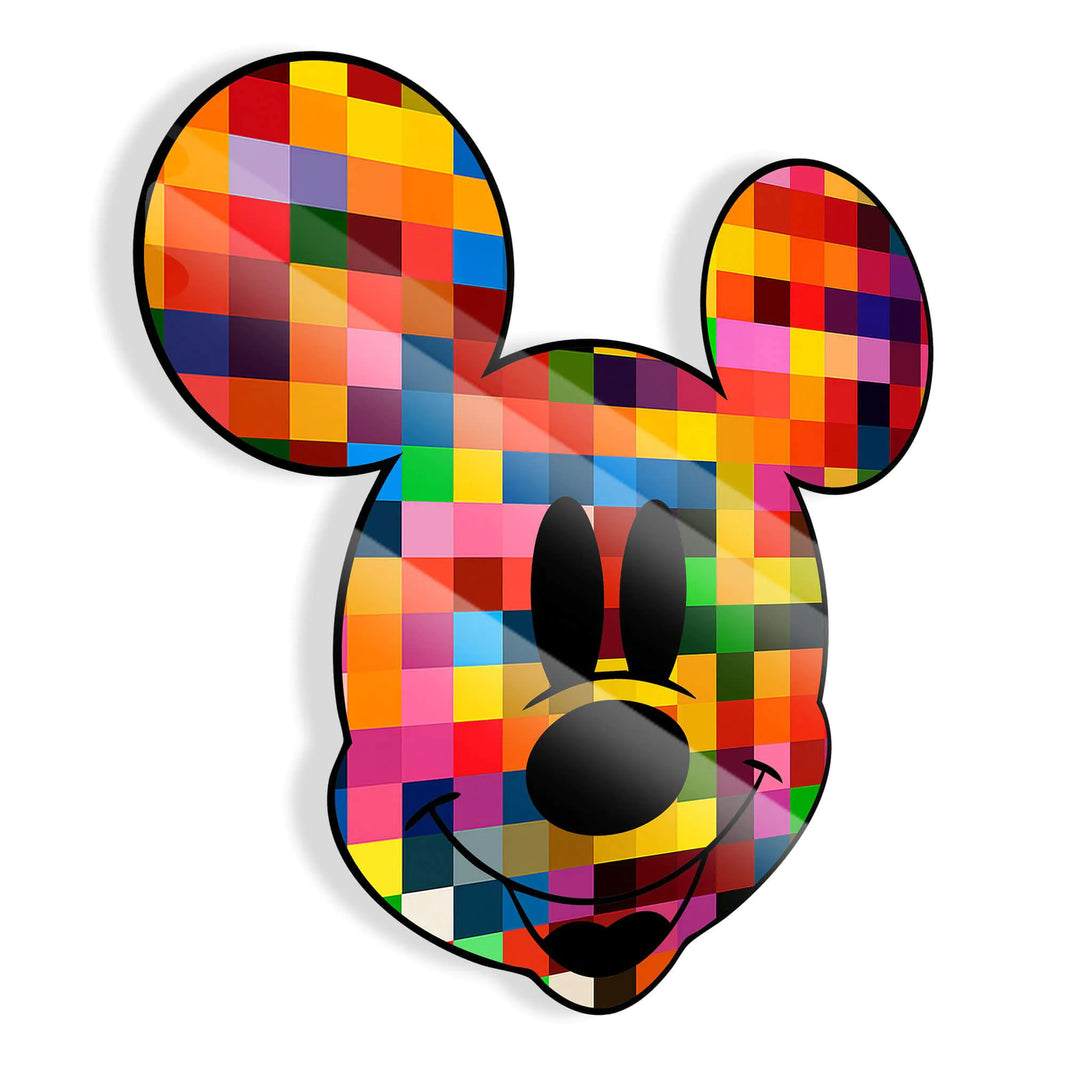 Acrylgemälde Quadrimouse von Paolo & Edgar – Detailansicht des kreativen Designs, das perfekt in moderne Inneneinrichtungen passt.