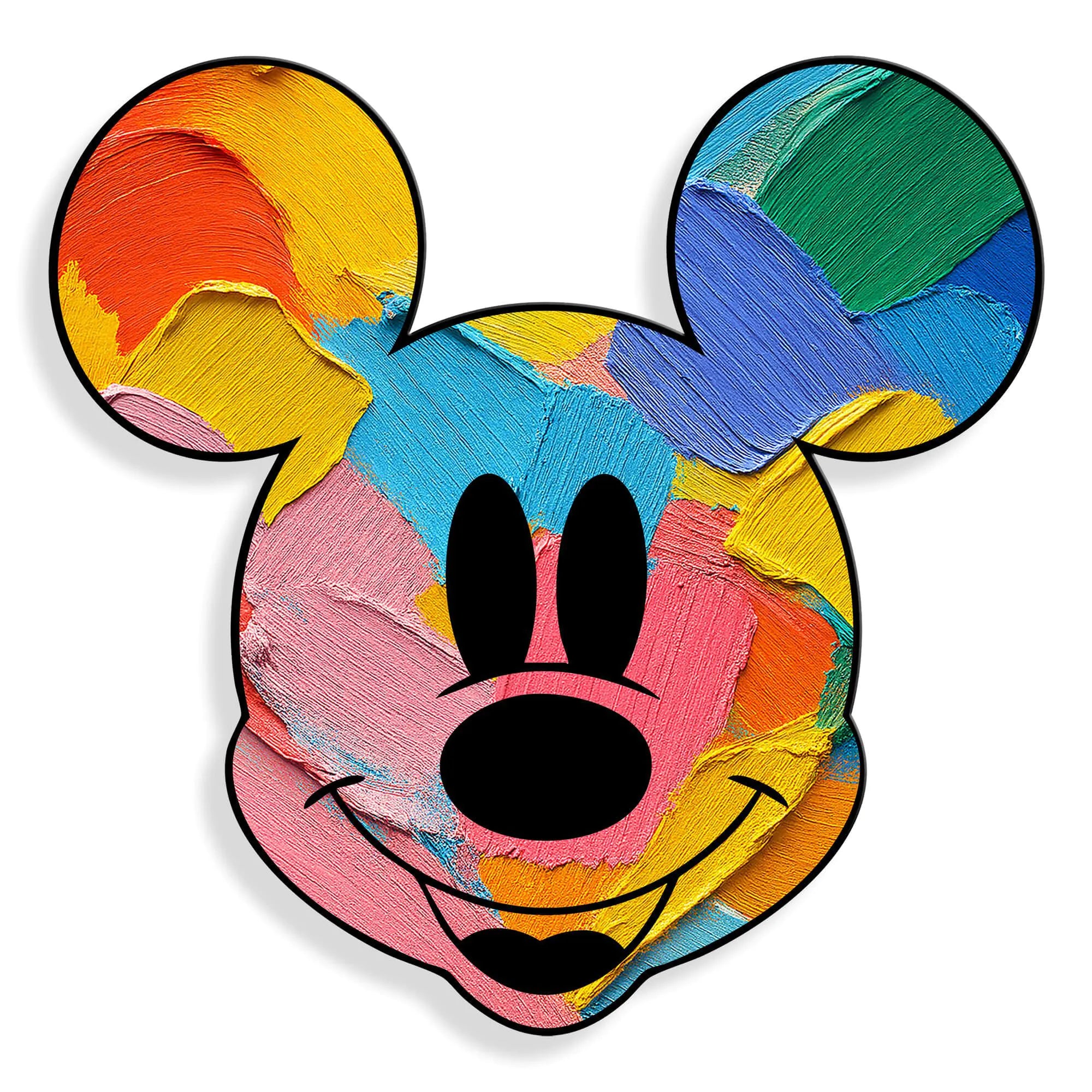 Acrylgemälde Brushymouse von Paolo & Edgar – modernes figuratives Kunstwerk, hergestellt in Italien, gibt jedem Raum Eleganz. Erhältlich in zwei Größen, perfektes Design für zeitgenössische Innenräume.
