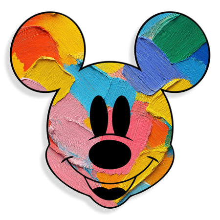 Acrylgemälde Brushymouse von Paolo & Edgar – modernes figuratives Kunstwerk, hergestellt in Italien, gibt jedem Raum Eleganz. Erhältlich in zwei Größen, perfektes Design für zeitgenössische Innenräume.