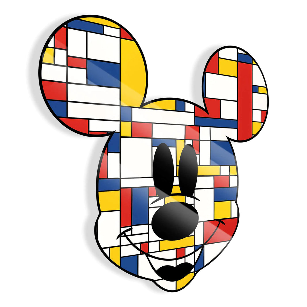 Zertifikat für das Acrylgemälde Mondrymouse, das die Exklusivität und Herkunft "Made in Italy" des modernen Figurenkunstwerks bestätigt.