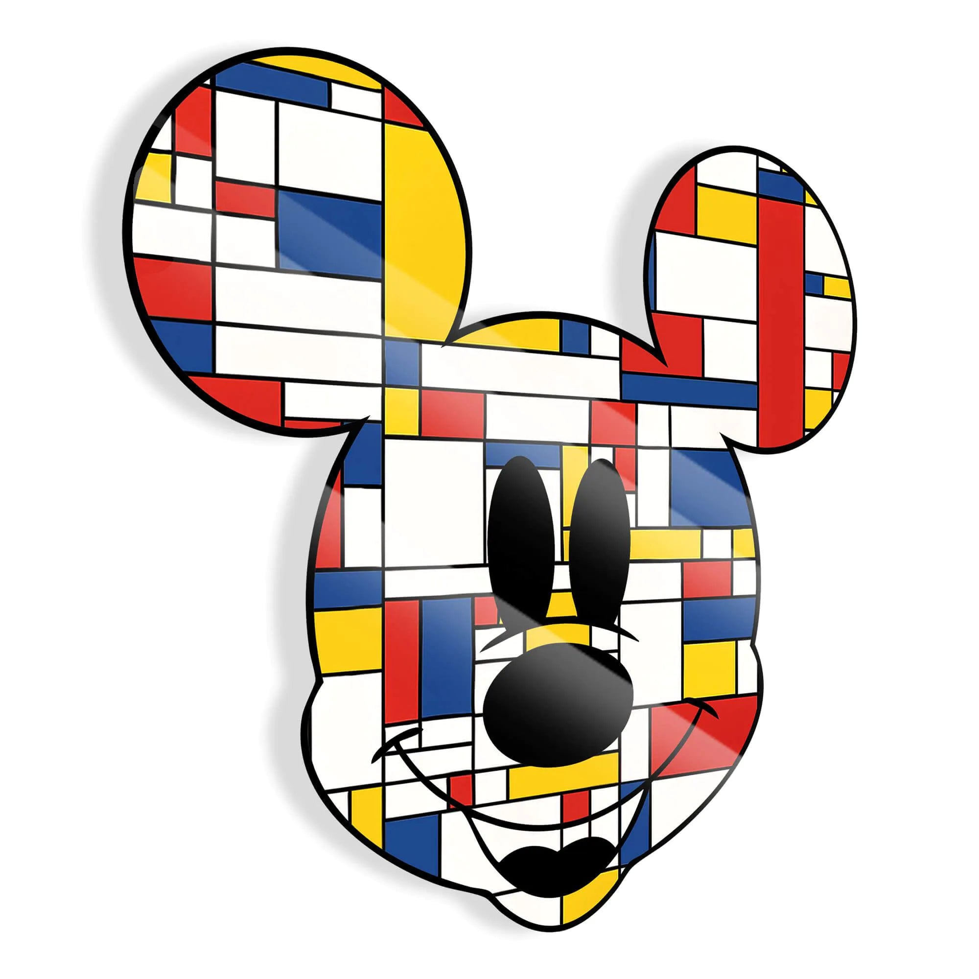 Zertifikat für das Acrylgemälde Mondrymouse, das die Exklusivität und Herkunft "Made in Italy" des modernen Figurenkunstwerks bestätigt.