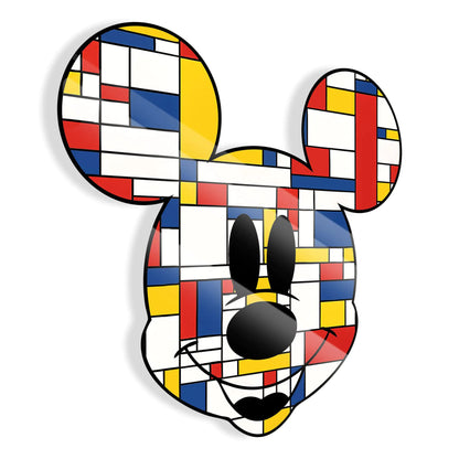 Zertifikat für das Acrylgemälde Mondrymouse, das die Exklusivität und Herkunft "Made in Italy" des modernen Figurenkunstwerks bestätigt.