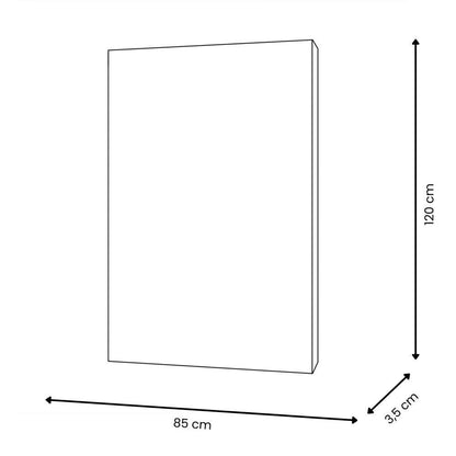 Faszination der Farbe: Handgemaltes abstraktes Gemälde auf Leinwand, Maße 120 x 85 x 3,5 cm, ideal für stilvolle Raumgestaltung.