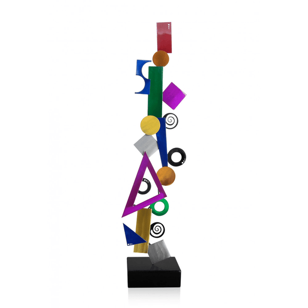 Komposition aus geometrischen Figuren. Skulptur, von Hand hergestellt - Designerobjekte.com