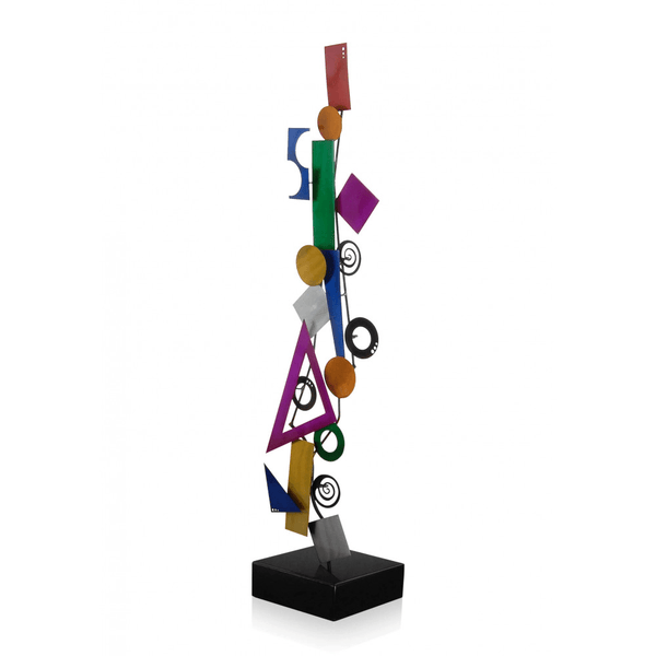 Komposition aus geometrischen Figuren. Skulptur, von Hand hergestellt - Designerobjekte.com