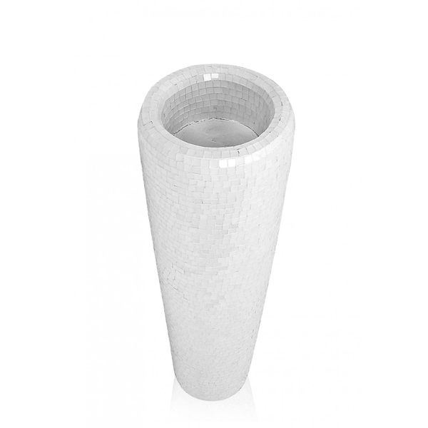 Konische Designer Mosaik Glas Vase - Designerobjekte.com