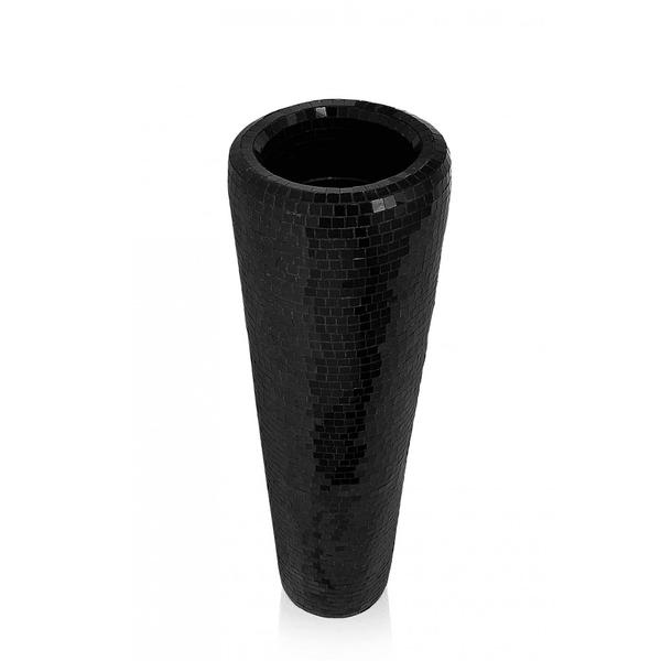 Konische Vase. Bodenvase mit Glasmosaik - Designerobjekte.com