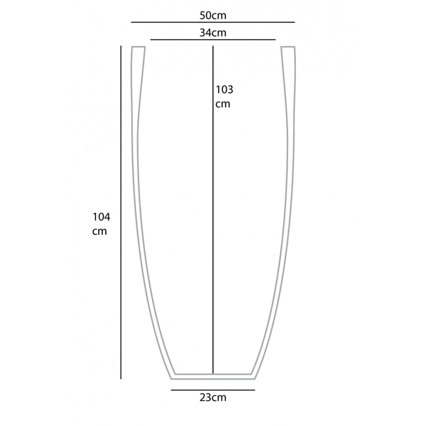 Lost City Vase. Geometrische Vase aus Glasfaserkunststoff, verziert mit Metallfolie - Designerobjekte.com