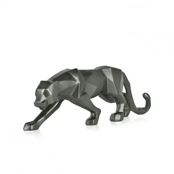 Panther. Facettierte moderne Skulptur aus Harz - Designerobjekte.com