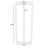 Pitagora 2. Geometrische Vase aus Glasfaserkunststoff, verziert mit goldfarbener Metallfolie - Designerobjekte.com