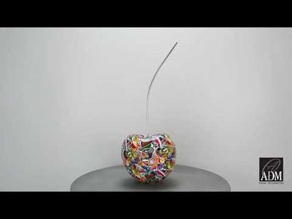 Designer Skulptur Aus Kunstharz. Pop Art Meisterwerk In Lebendigen Farben. Handgefertigt. Unikat.