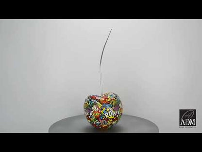 Designer Skulptur Aus Kunstharz. Pop Art Meisterwerk In Lebendigen Farben. Handgefertigt. Unikat.