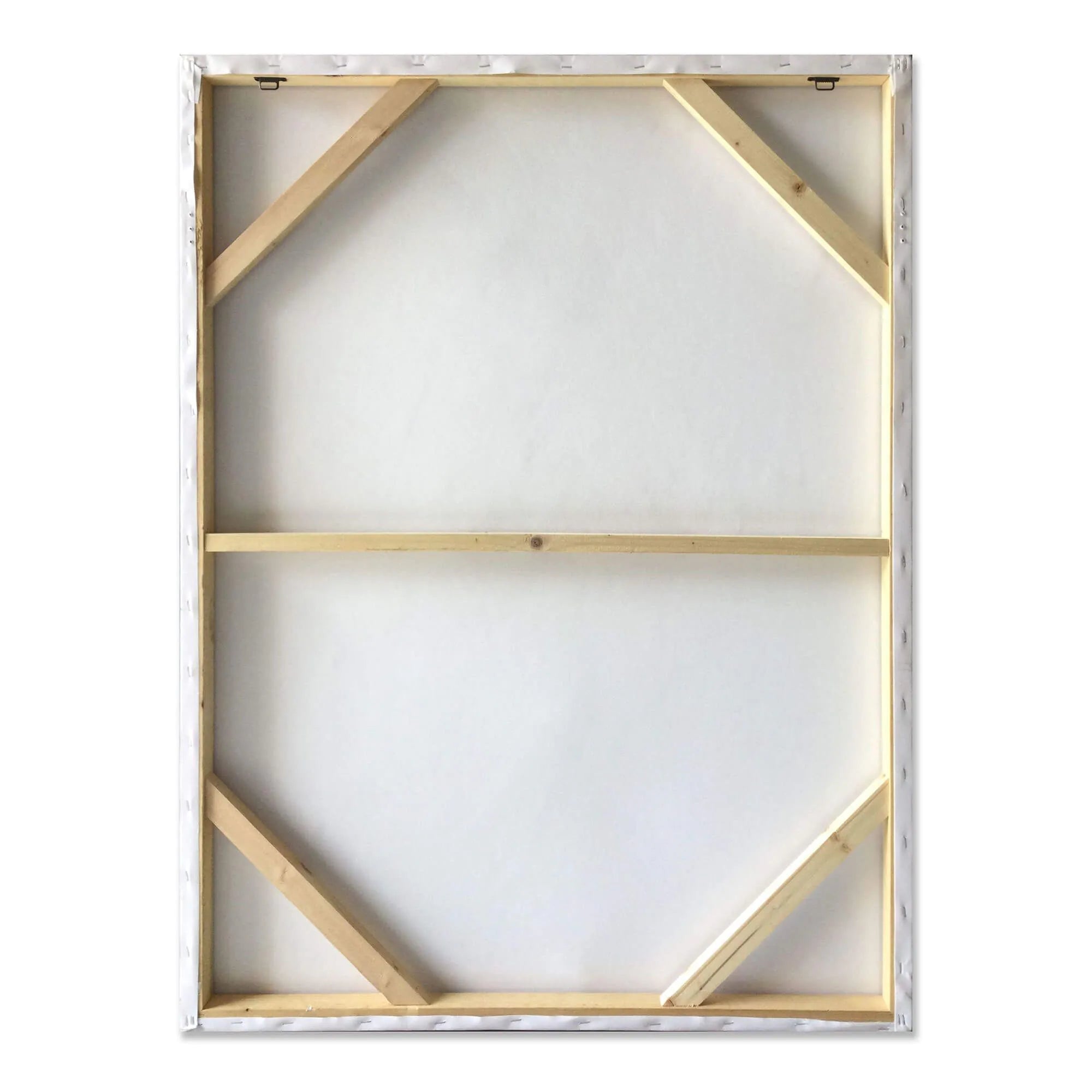 Rückansicht des Kunstvollen Metalldraht-Bildes mit menschlichen Gesichtern, modern und figurativ, 100x75cm, zeigt die stabile Rahmenkonstruktion.