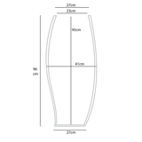 Screw. Geometrische Vase aus Glasfaserkunststoff, verziert mit Metallfolie - Designerobjekte.com